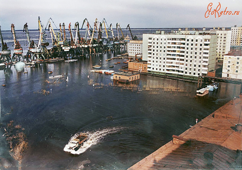 Дудинка - Наводнение.