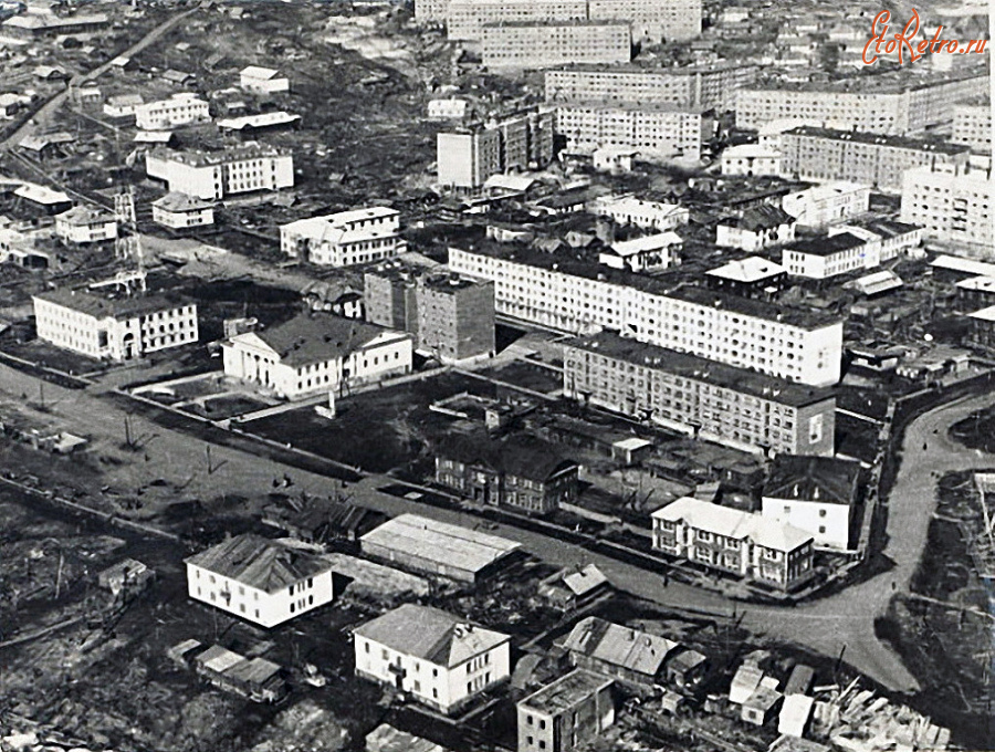 Дудинка - Панорамная аэрофотосъёмка Дудинки.