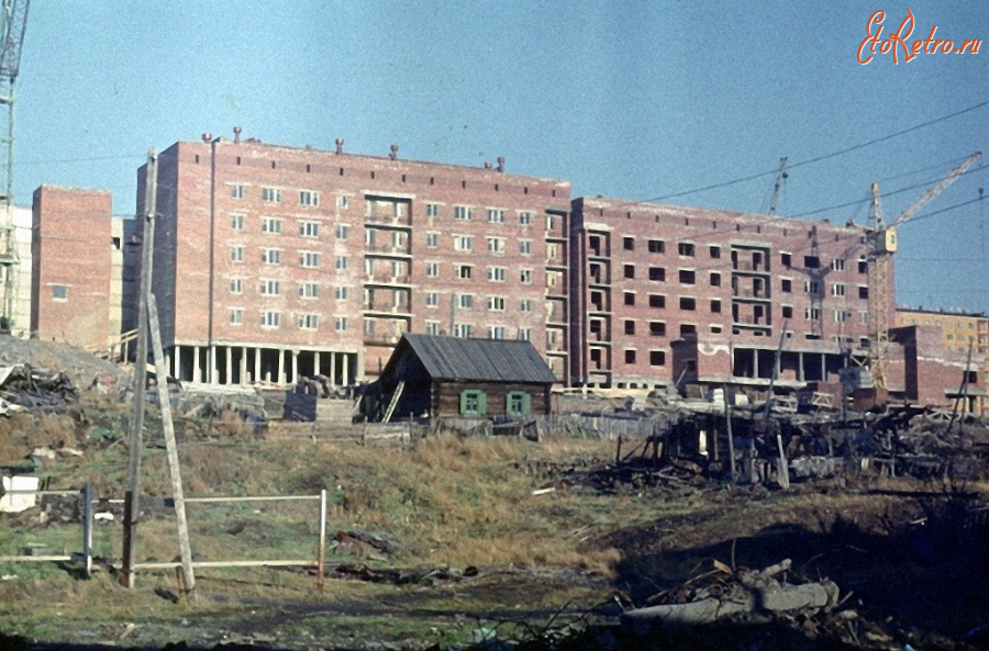 Дудинка - Строительсво дома №13 по улице Щорса.