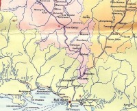 Магаданская область - Карта Верхней Колымы. Дальстрой