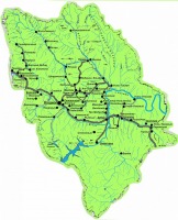 Магаданская область - Карта-схема  Ягодинского района