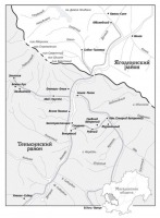 Магаданская область - Карта-схема посёлков Санга-Талонского сельсовета