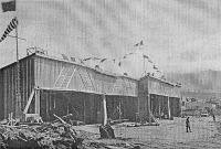 Магадан - Ангары аэродрома в бухте Нагаева. 1934-1937