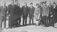 Сусуман - Встреча космонавта Вольнова в авиатредприятии Берелёх с руководителями  партийных и советских органов. 1968