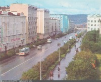 Мурманск - Пр. Ленина 1974—1975, Россия, Мурманская область, Мурманск