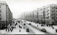 Мурманск - Проспект Сталина. Вид со стороны площади Пять Углов
