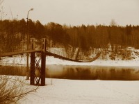 Руза - Висячий мост в Дорохово