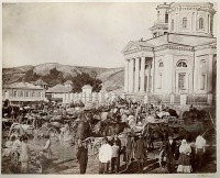 Цимлянск - Базар в праздник в Цимлянской станице. 1875-1876 гг.