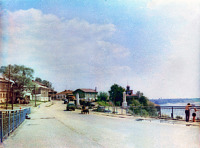 Касимов - Вид на Рязанский спуск с Набережной.