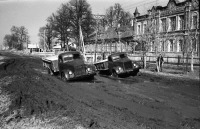 Спасск-Рязанский - Село Ижевское. Красная улица. Школа. Весенняя распутица.