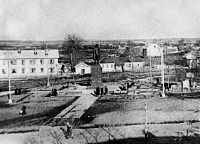 Старожилово - Памятник В. И. Ленину у райисполкома.