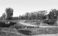 Елатьма - Елатьма. Вид на рощу Граве и мост по дороге в Иванчино.