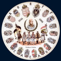 Разное - Фарфоровая тарелка выпущенная к 60-летию царствования императора Франца-Иосифа