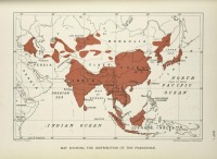Разное - Карта ареала распространения фазанов, 1918-1922