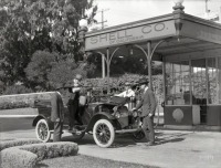 Ретро автомобили - Сервисная станция Shell Oil Co №27,Сан-Франциско,США