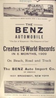 Ретро автомобили - Автомобиль Бенц:  15 мировых рекордов в 1909