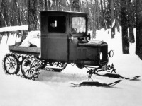 Ретро автомобили - Снегоход на базе Форд Модель Т 1920 г. выпуска