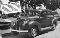 Ретро автомобили - Форд Тюдор Седан 1938