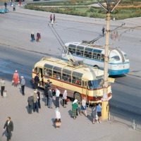 Ретро автомобили - Троллейбусы ЛАЗ-695Т