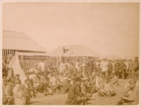 Тымовское - Базар в Дербинском (ныне Тымовское) на Сахалине в начале XX века