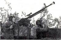 Луганск - Зенитчики бронепоезда отбивают воздушную атаку. Ворошиловградская обл. 1942.