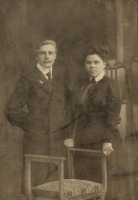 Россия - Штемпель Евгений Александрович со своею первой женой.