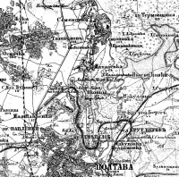 Полтава - Карта Полтавского уезда