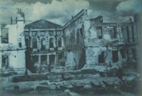 Полтава - Разрушенное здание Дворянского собрания
