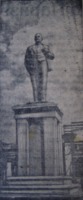 Житомир - Відновлений памятник В.І.Леніну  на Привокзальній площі.