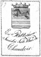 Житомир - “Ex Bibliotheca Stanislai Lеib. Bar. De Chaudoir”.