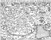 Житомир - Житомир на реке Тетерев  на карте Себастьяна Мюнстера