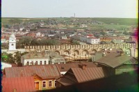 Смоленск - Северо-восточная часть Смоленска с крепостной стеной.