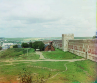 Смоленск - Смоленск Вид на крепостную стену из Лопатинского сада