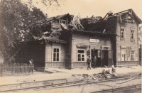 Кардымово - Разрушенный железнодорожный вокзал станции Духовская во время Великой Отечественной войны ф 1941-1943 гг.