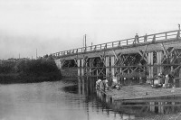  - Мост и плот на реке Остречина