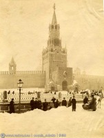 Москва - Спасская башня кремля 1900—1910, Россия, Москва,