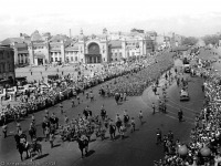 Москва - Колонна пленных немецких генералов, офицеров и солдат проходит по улицам Москвы 1944, Россия, Москва,