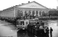 Москва - Манежная площадь в дни августовского путча 1991, Россия, Москва,