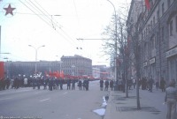 Москва - Демонстрация 1 мая на улице Горького 1982, Россия, Москва,