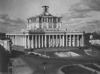 Москва - Площадь Коммуны. Центральный театр Советской Армии 1947, Россия, Москва,