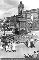 Москва - Памятник Пушкину 1954, Россия, Москва,