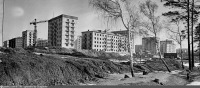 Москва - Панорама строительных работ на Измайловском проспекте в районе 7-й Парковой