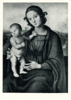 Москва - Пьетро Перуджино (1446/7 -1523). Мадонна с младенцем.