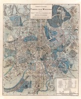 Москва - План Москвы 1915 года, издание Р. Г. Даена