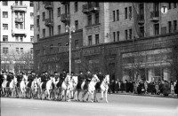 Москва - Москва. Улица Горького. Встреча Гагарина Ю.А. в Москве. 14. 04. 1961.