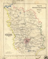  - Старая карта Москвы и окрестностей - 1849 год