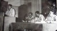 Болохово - Сельское училище г. Болохово. 1973 год.   Выступает перед учащимися помощник директора Родионов В.П.