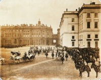 Санкт-Петербург - Парад на Дворцовой площади 28 апреля 1904 года