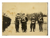 Санкт-Петербург - Фото построения военнослужащих 1-го Лейб-Гвардии Стрелкового Его Величества батальона во время их полкового праздника 17 апреля 1903 г.