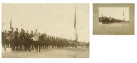 Санкт-Петербург - Фото построения 2-й сотни Лейб-Гвардии Атаманского полка на Марсовом поле во время похорон генерал-адмирала Великого Князя Алексея Александровича.